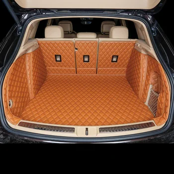 Автомобильные коврики в багажник для Porsche Macan 2014-2022, коврики в багажник, изготовленные на заказ автомобильные аксессуары из высококачественной кожи