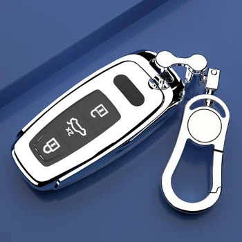 Чехол для дистанционного ключа автомобиля из ТПУ, брелок для Audi A6 A7 A8 E-tron Q5 Q7 Q8 C8 D5